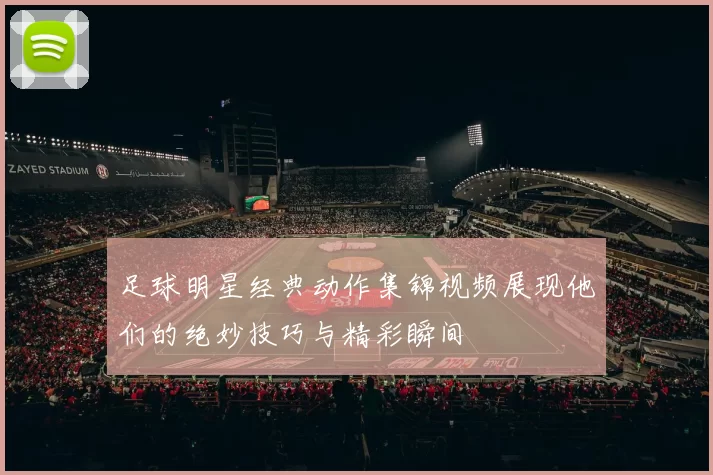 足球明星经典动作集锦视频展现他们的绝妙技巧与精彩瞬间